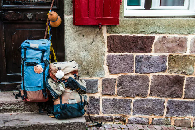 a hostel for pilgrims traveling to Santiago via Shutterstock*