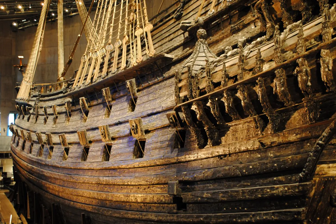 Vasa warship at Vasamuseet, the Vasa Museum in Stockholm, Sweden (Christian Eilers)