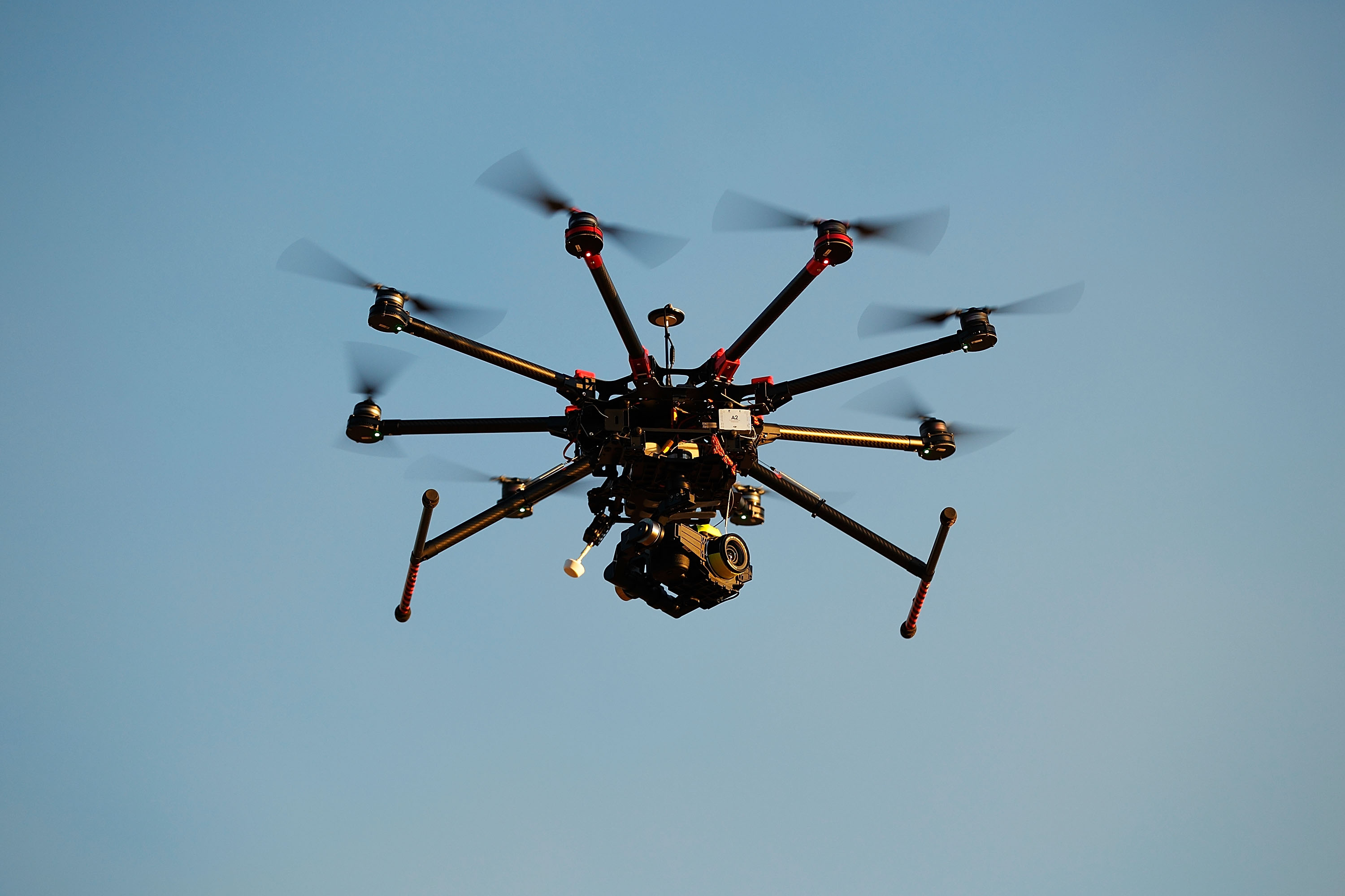 A custom built DJI s1000 Drone in operation at Palm Beach on July 4, 2014 in Sydney, Australia. (Brendon Thorne/Getty Images)