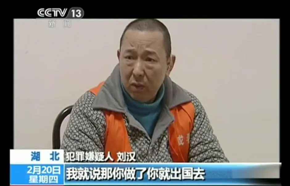 In this screenshot from a Chinese Central Television interview, Liu Han, former Chinese mining tycoon, is shown in prison garb. Liu was executed on Feb. 9, 2015 for committing multiple crimes including murder and gun-running. (Epoch Times)