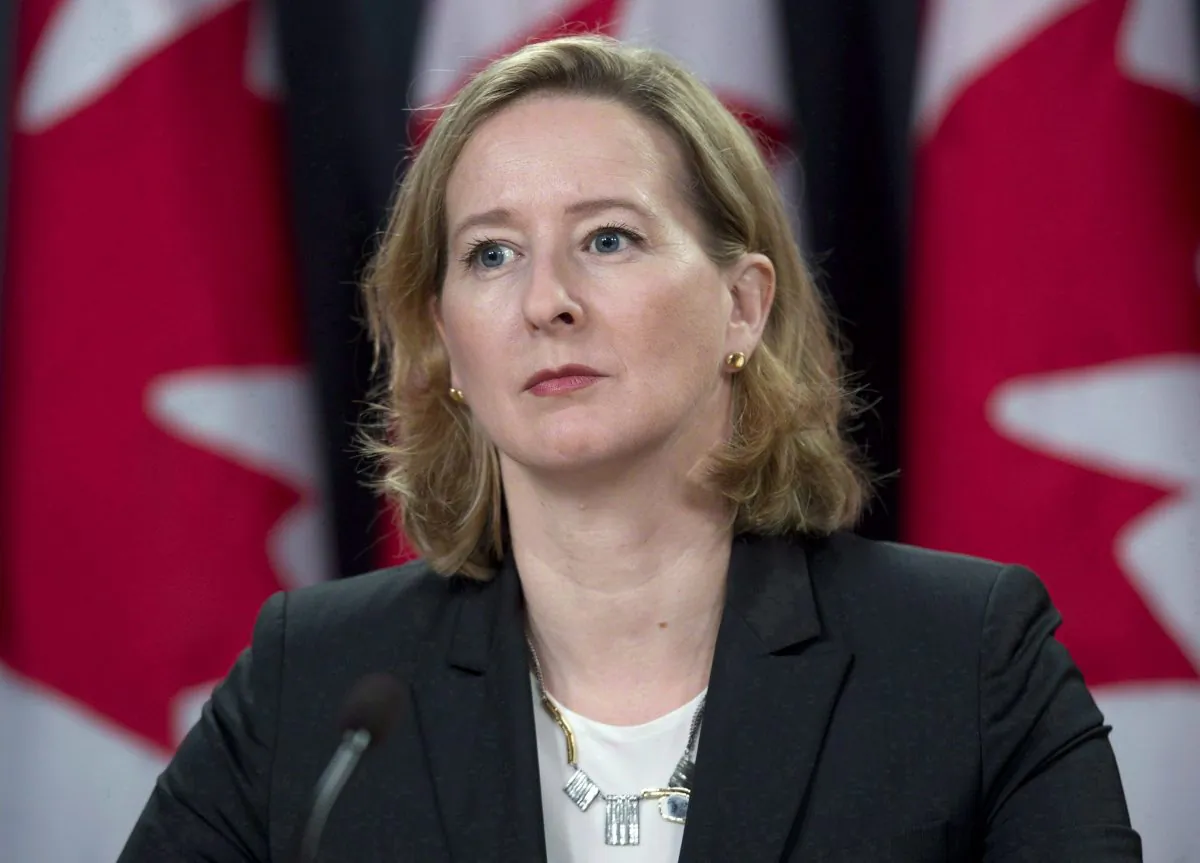 File photo of Bank of Canada senior deputy governor Carolyn Wilkins taking questions at a press conference on June 12, 2014 in Ottawa. She gave a speech on Feb. 10, 2015 to the Ottawa Economics Association focusing on the labour market in Canada. (The Canadian Press/Adrian Wyld)