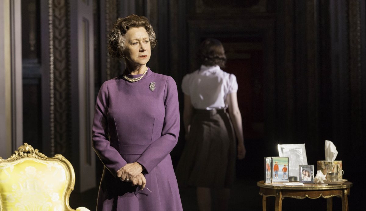 Helen Mirren plays Queen Elizabeth II in “The Audience.” (Johan Persson)