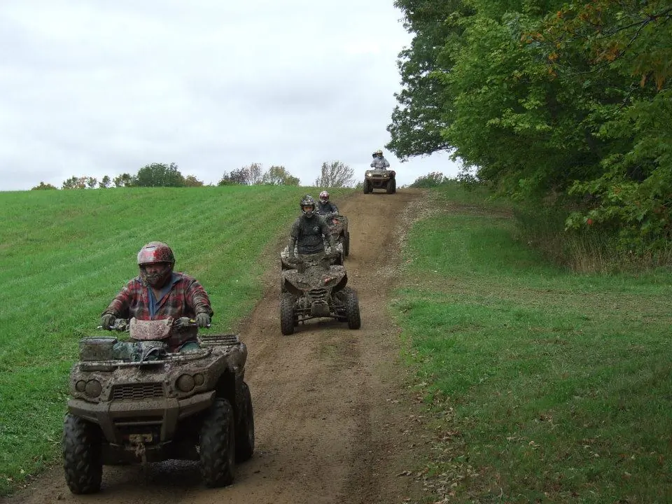 Agri-tourism has been a way for ailing small farms to bring in extra revenue, and for people to get a better idea of how food is actually produced, while having fun. (Courtesy of Tall Pines ATV Park, Andover, N.Y.)
