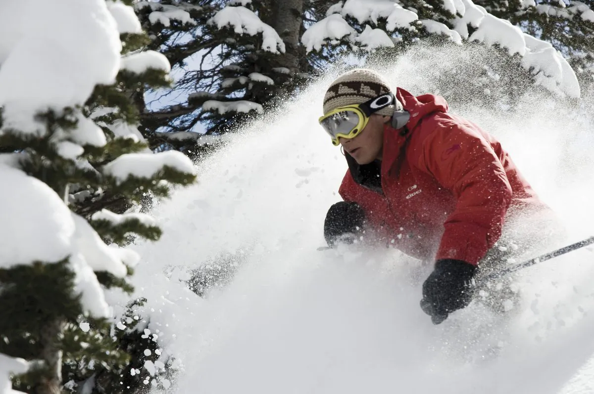 Danny Bennett  skiing powder in Jupiter Bowl at Park City Mountain Resort. (Park City Mountain Resort)
