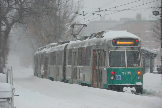 The Boston-area transit authority has had major disruptions and shut-downs this winter. (MaxVT/Flickr, CC BY-SA)