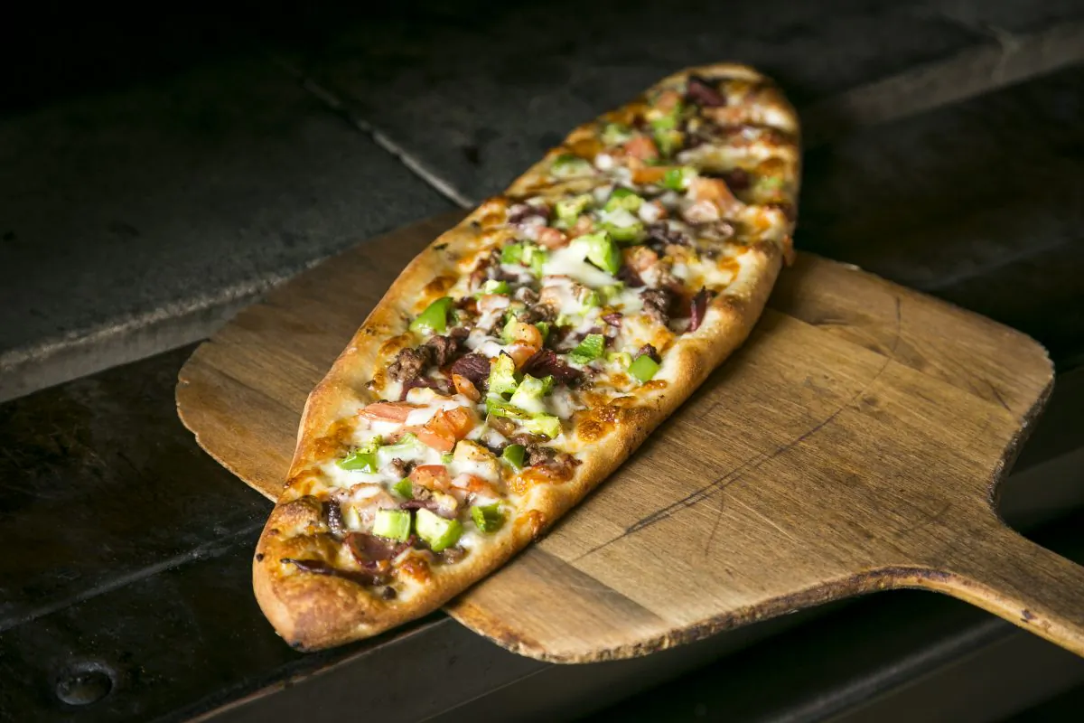 Black Sea Pie at East Village Pizza & Kebabs. (Samira Bouaou/Epoch Times)