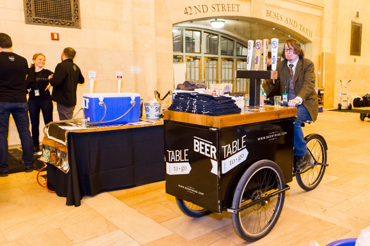 An event at last year’s NYC Beer Week, in Vanderbilt Hall at Grand Central. (Courtesy of NYC Beer Week)