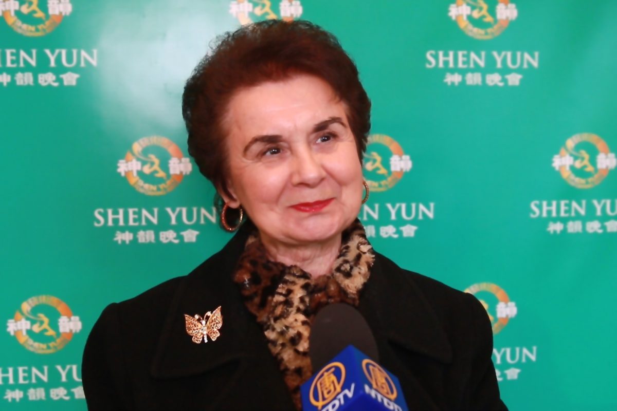 Ms. Julia Nagy enjoyed watching Shen Yun Performing Arts for the second year in a row at the DeVos Performance Hall, in Grand Rapids, on Feb. 15, 2015. (Courtesy of NTD Television)