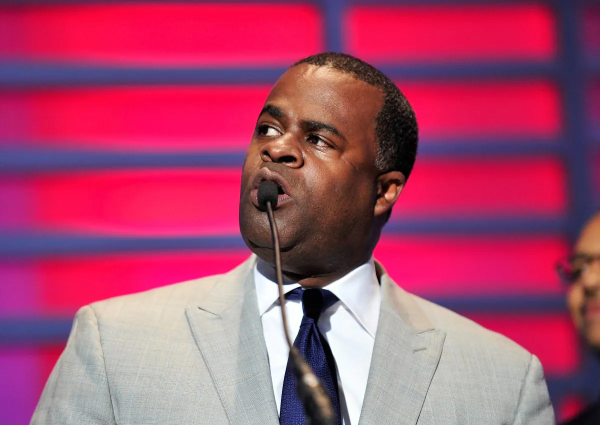 Mayor of the City of Atlanta Kasim Reed speaks onstage at the 2014 Ford Neighborhood Awards Hosted By Steve Harvey at the Phillips Arena on August 9, 2014 in Atlanta, Georgia. (Moses Robinson/Getty Images for Ford Neighborhood Awards)