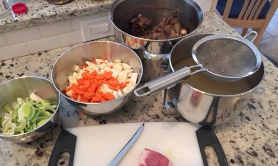 Welsh Lamb and Root Soup–a bone broth soup