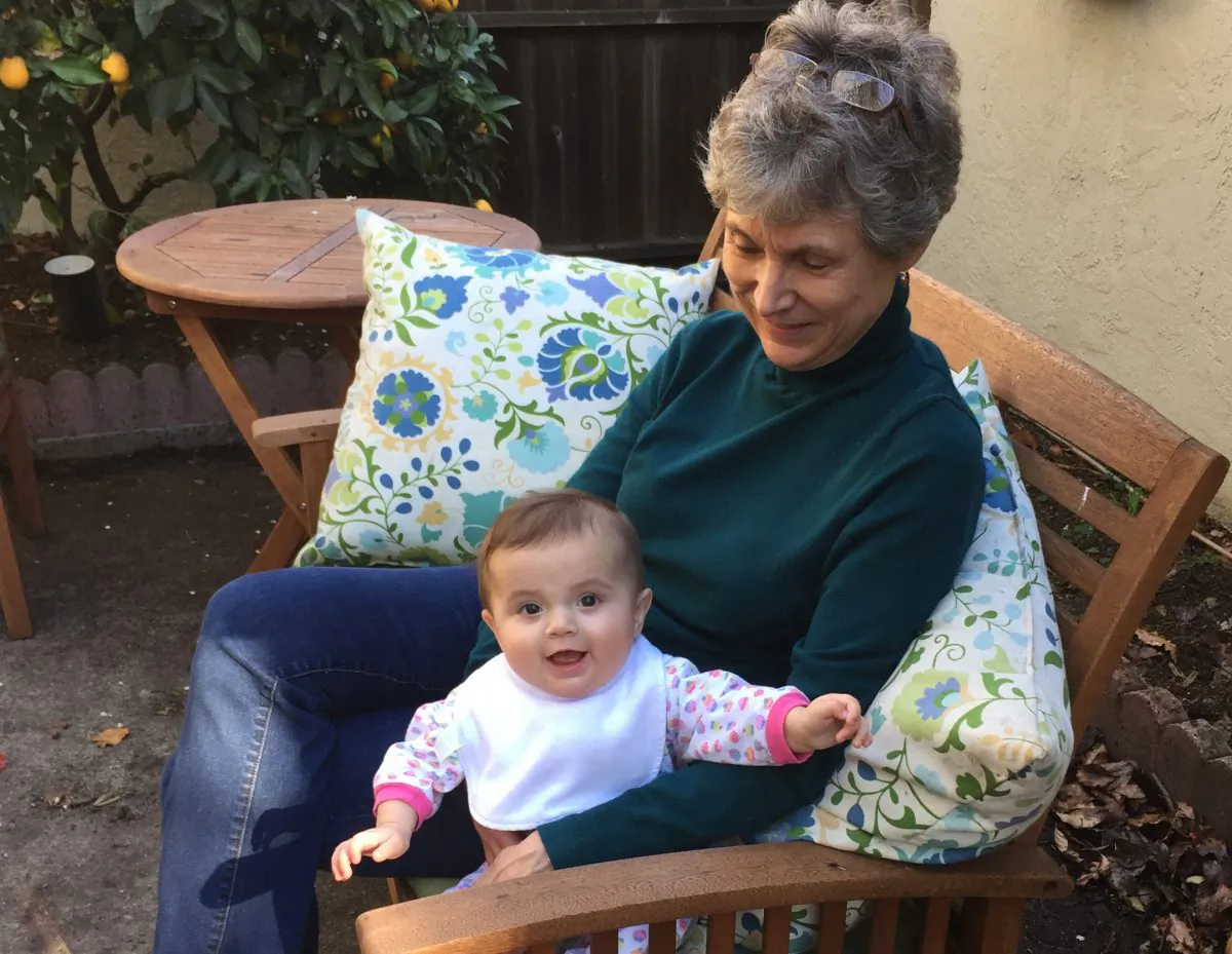 In this photo taken Sunday, Jan. 18, 2015, Jane Szalkowski poses with her 6-month old granddaughter, Livia Simon, who is currently under a measles quarantine as a precaution in Oakland, Calif. The baby visited a doctor's office earlier this month where a child with measles was diagnosed. In a rash of cases that public health officials are rushing to contain, at least 70 people in six states and Mexico have fallen ill since mid-December, most of them from Calif. The vast majority of those who got sick had not gotten the measles-mumps-rubella, or MMR, vaccine. (AP Photo/Dave Simon)In this photo taken Sunday, Jan. 18, 2015, Jane Szalkowski poses with her 6-month old granddaughter, Livia Simon, who is currently under a measles quarantine as a precaution in Oakland, Calif. The baby visited a doctor's office earlier this month where a child with measles was diagnosed. In a rash of cases that public health officials are rushing to contain, at least 70 people in six states and Mexico have fallen ill since mid-December, most of them from Calif. The vast majority of those who got sick had not gotten the measles-mumps-rubella, or MMR, vaccine. (AP Photo/Dave Simon)