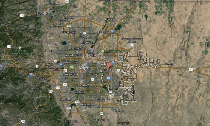 A shooting in Aurora, Colo., has reportedly prompted the lockdown of several schools, according to reports on Tuesday afternoon. (GoogleMaps)