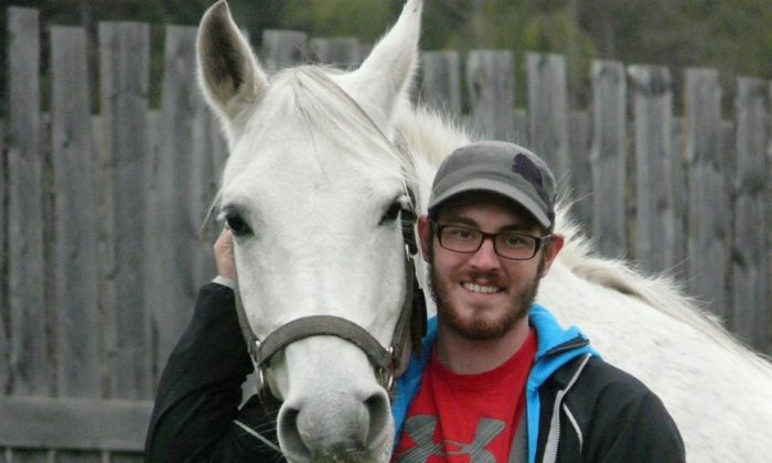Canadian Forces veteran CJ Wilneff and Partner at the Can Praxis ranch. The Can Praxis equine program is helping Wilneff, who served in Afghanistan and suffers from PTSD, regain a sense of control over his life. (Courtesy CJ Wilneff)