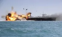 See Iran Destroy a Fake US Aircraft Carrier in Strait of Hormuz