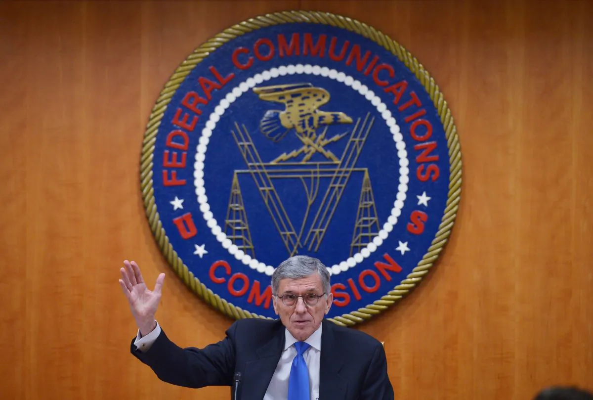 Federal Communications Commission Chairman Tom Wheeler speaks during a FCC hearing on the net neutrality in Washington on Feb 26, 2015. (MANDEL NGAN/AFP/Getty Images)