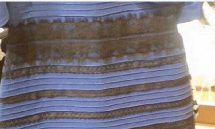 A dress being shared on social media sites has prompted an intense debate: Is it black and blue or white and gold? (Screenshot)