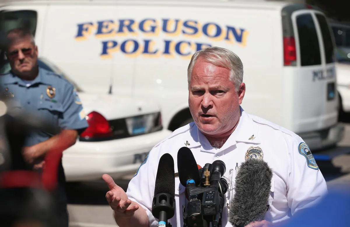 Ferguson Police Chief Thomas Jackson answers questions related to the shooting of Michael Brown in Ferguson, Mo., on Aug. 13, 2014. (Scott Olson/Getty Images)