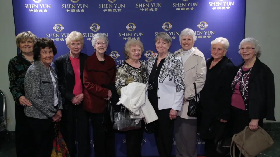 Twelve members of the Red Hat Society say they drove 50 miles to see Shen Yun Performing Arts at the Rabobank Theater in Bakersfield, Calif. on Feb. 26. (NTD Television)