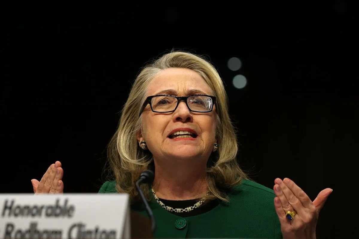 Secretary of State Hillary Clinton testifies about the Benghazi Sept. 11, 2012 attacks on Capitol Hill on Jan. 23, 2013. Lawmakers questioned Clinton about the security failures that led to the death of four Americans, including U.S. Ambassador Christopher Stevens. (Alex Wong/Getty Images)