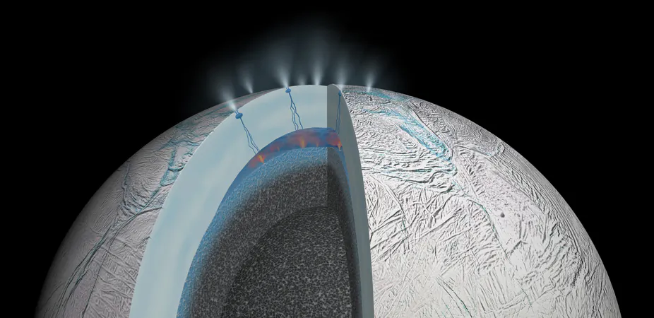 With geysers bursting through an icy crust, Enceladus is a tiny moon with a big personality. Hsiang-Wen Hsu et al/Nature, Author provided