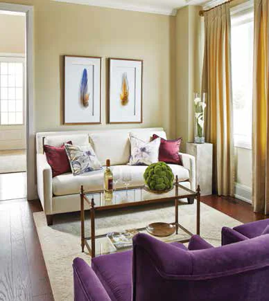 Splurge on custom furniture for a small living room to get the perfect size and colour to fit the space. (Paul Chmielowiec)