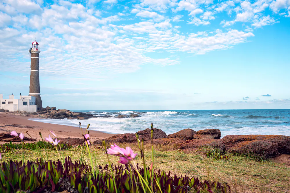 A lighthouse in Jose Ignacio near Punta del Este, Atlantic Coast, Uruguay via Shutterstock*