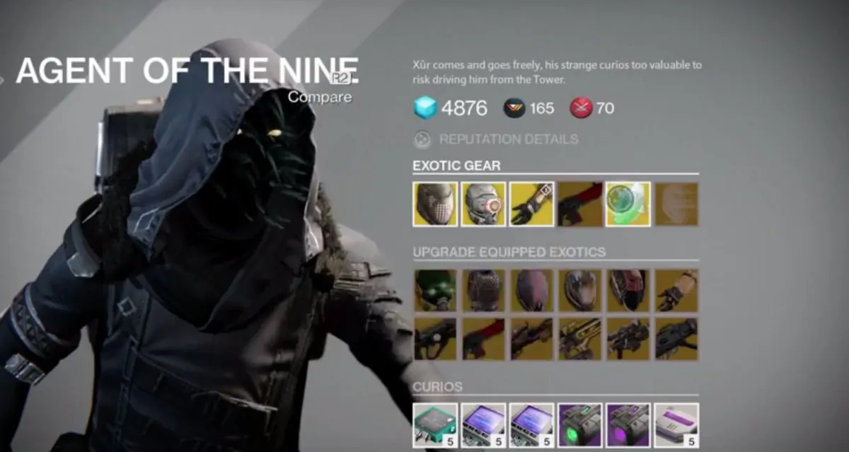 The location for Destiny’s Agent of the Nine, Xur, was revealed Friday (March 13) as well as the items.
 (Destiny screenshot)