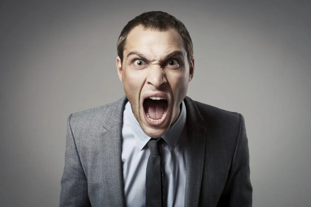 Stock photo of an angry Caucasian male. (yuriyzhuravov/istock/thinkstock)