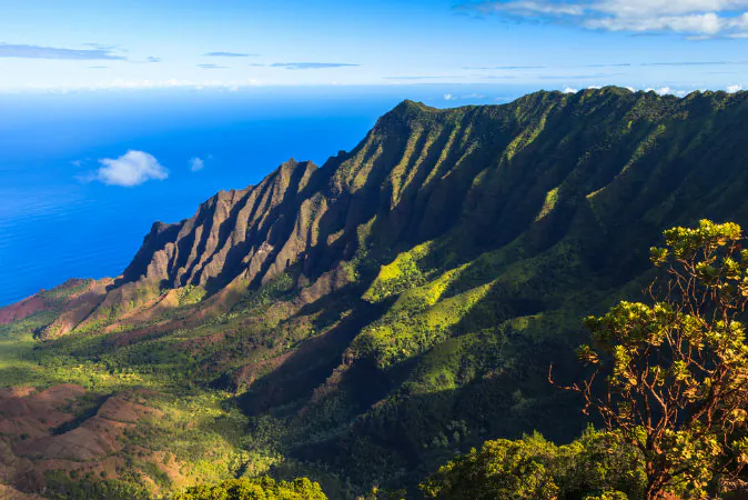 Morning scene at the Napali Coast in Kauai via Shutterstock*