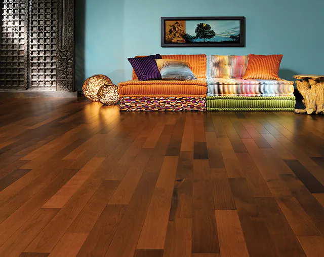  Engineered wood floors can be used in areas where natural wood floors cannot, giving your home the look and feel of hardwood without actually using the real thing. (eieihome.com)