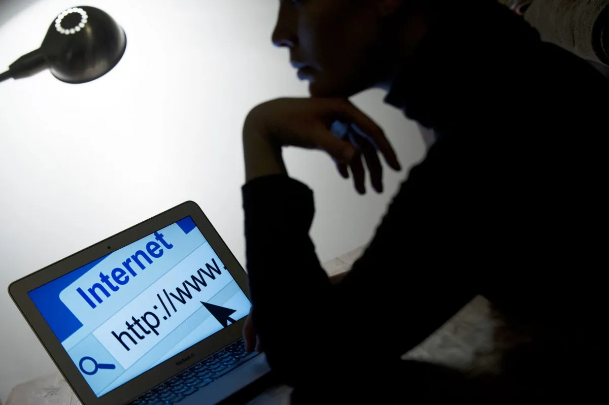 A woman looks at a webpage while connecting on the internet on March 15, 2013 in Paris. (Lionel Bonaventure /AFP/Getty Images)