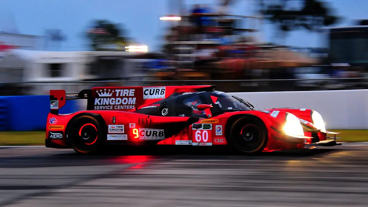 Oz Negri in the #60 Shank Racing Ligier-Honda set the quickest time overall in Thursday's morning practice session. (Bill Kent/Epoch Times)