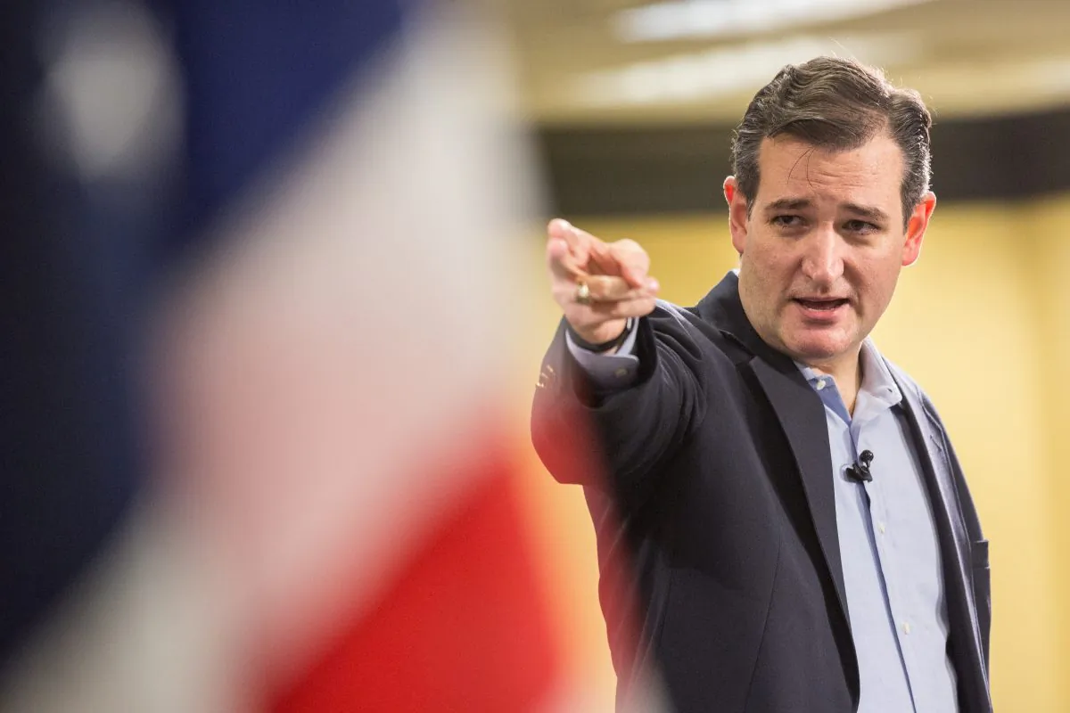 Senator Ted Cruz (R-TX) speaks to the South Carolina Tea Party Coalition convention in Myrtle Beach, South Carolina, on Jan. 18, 2015. (Richard Ellis/Getty Images)