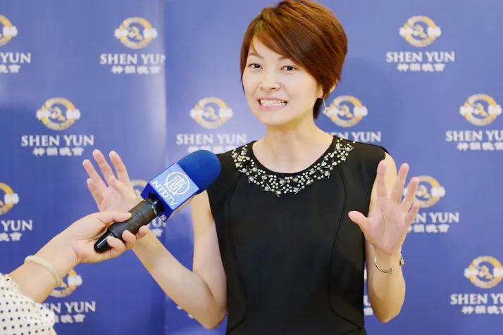 Li Shihua, director of Hau & Wang Culture Creation, at the second Shen Yun performance in Taichung at Jhungshan Auditorium on March 19, 2015. (Su Yufen/Epoch Times)