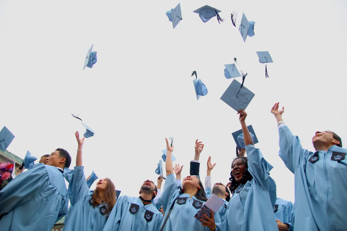 Columbia University School of International and Public Affairs students graduating on May 22, 2014. (Allen Xie/NTD Television)