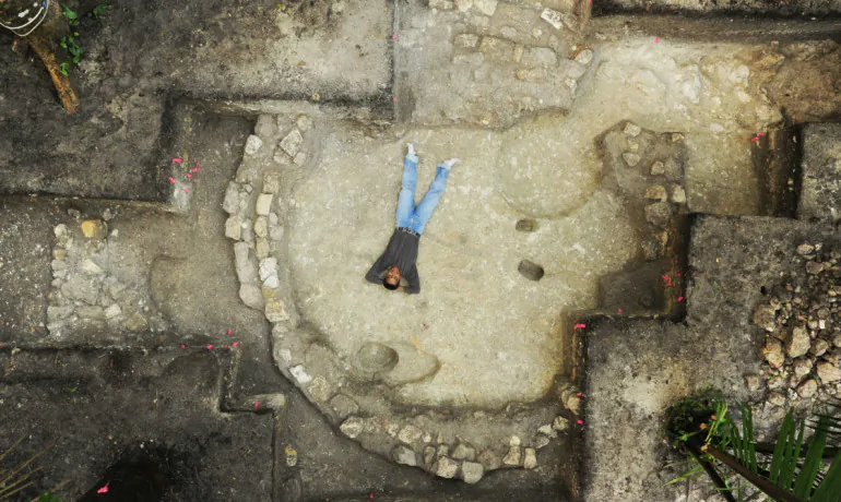 "Our study presents the first relatively concrete evidence that mobile and sedentary people came together to build a ceremonial center," says Takeshi Inomata. (Credit: Takeshi Inomata)