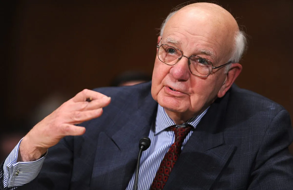 Paul Volcker on Capitol Hill, on Feb. 2, 2010.  (Tim Sloan/AFP/Getty Images)