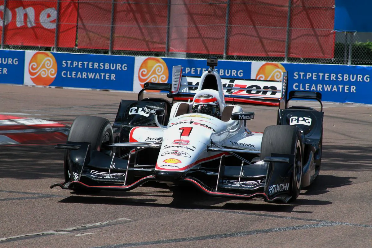 Will Power in the #1 Penske Racing Dallara-Chevrolet, was quickest in both practice sessions for the IndyCar Grand Prix of St. Petersburg. (Chris Jasurek/Epoch Times)