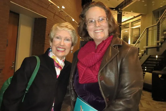 Dorothy Maldarelli and her daughter Suzanne Maldarelli attended the Shen Yun performance at the University of North Florida Fine Arts Center on Jan. 24. “The music and the dancing were able to translate the universal truths of loyalty, compassion, and kindness,” Dorothy Maldarelli said. (Sally Sun/Epoch Times)