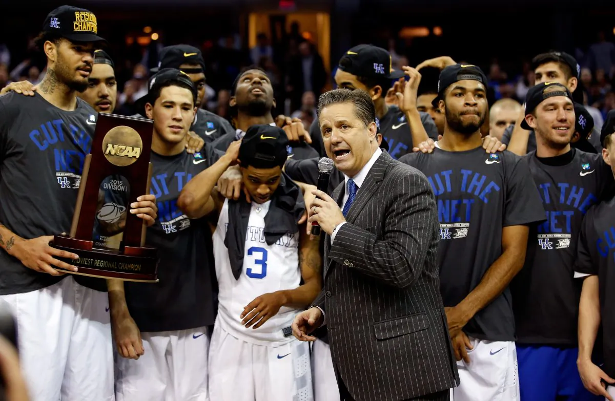 Head coach John Calipari of the Kentucky Wildcats is the only coach to amass 38 wins in a season and he's done it three times. (Gregory Shamus/Getty Images)