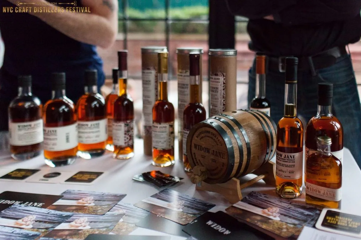 Sampling Widow Jane at last year’s NYC Craft Distillers Festival. (Ryan Kelly)
