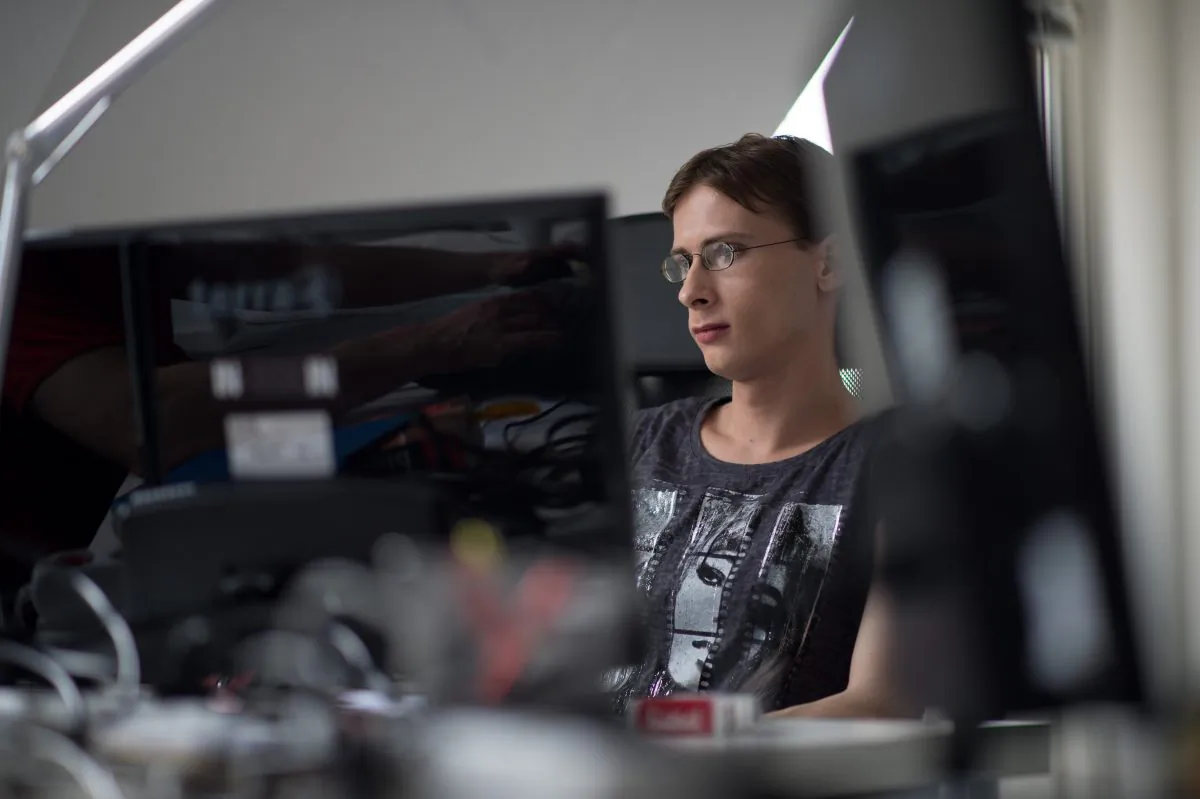 In this file photo, Melanie Altrock, 27-year autistic programmer employed at the company Auticon sits at her workplace on May 30, 2013 in Berlin. (Johannes Eisele/AFP/Getty Images)