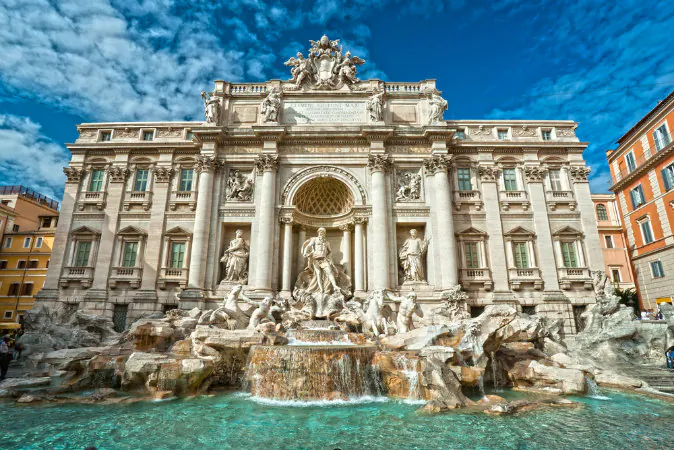Trevi Fountain, Rome, Italy via Shutterstock*