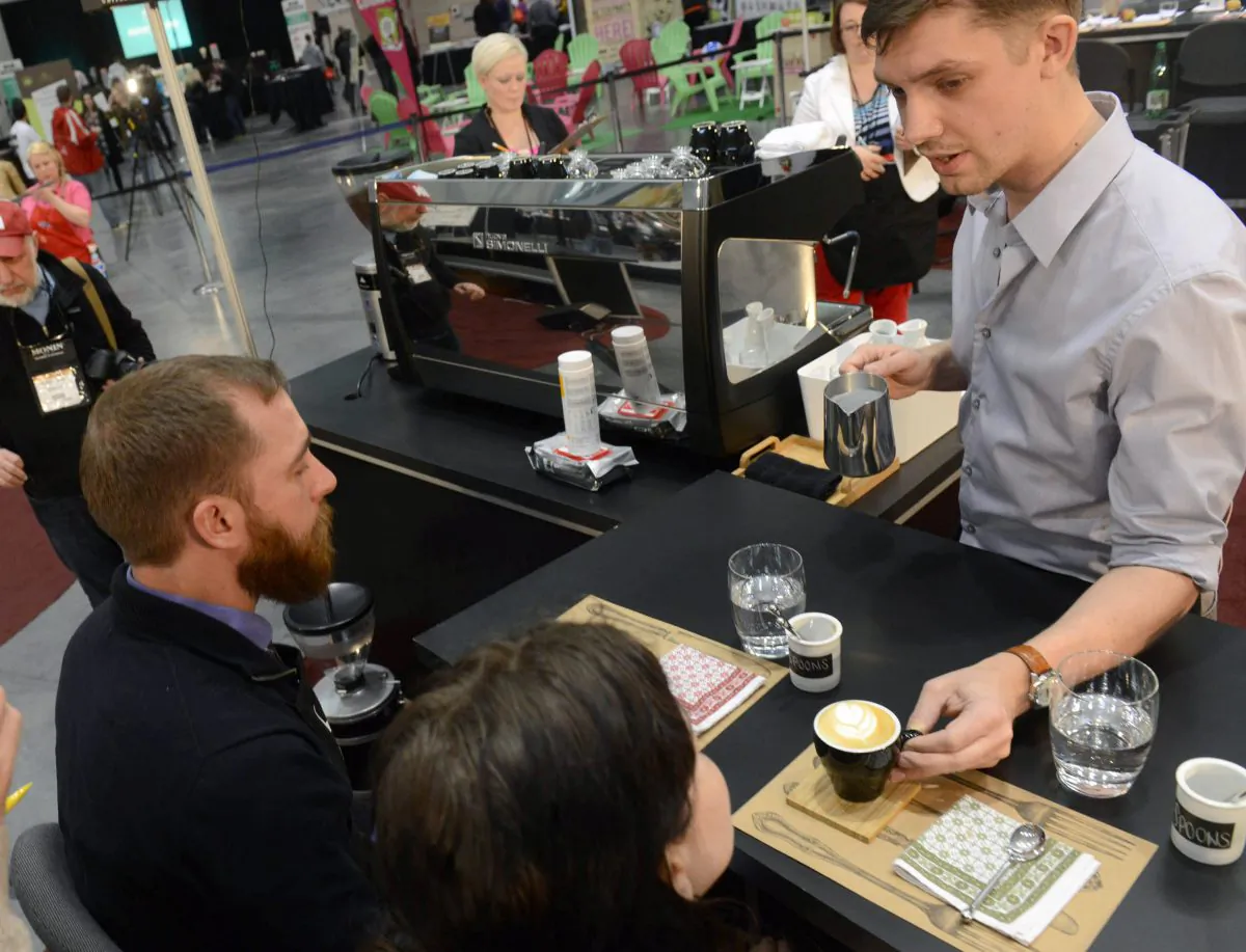 The U.S. Barista Championships in Boston on April 13, 2013. (Darren McCollester/Getty Images)