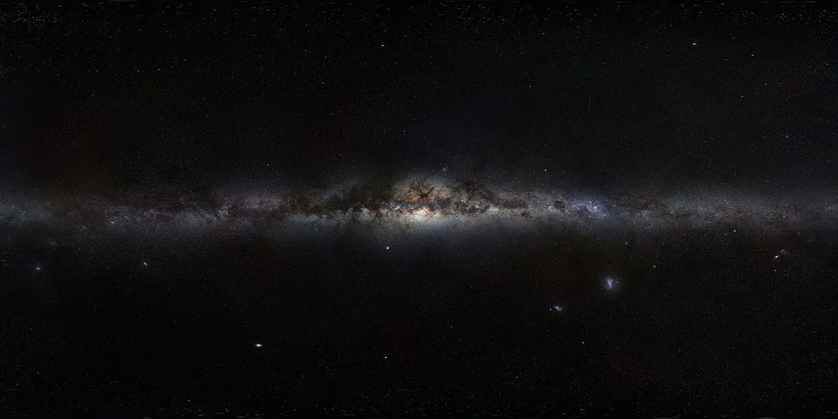 Our solar system moves within the Milky Way, pictured here, and every 30 million years there are problems.  (European Southern Observatory, CC BY 4.0/Wikimedia Commons)