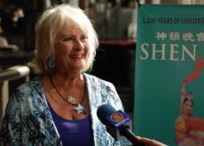 Founder and Director of Swimbabes, Jackie Young was touched by Shen Yun at Portland's Keller Auditorium in downtown Portland on March, 30, 2015. (Courtesy of NTD Television)