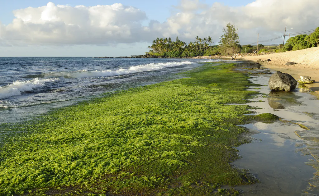 Wastewater treatment facilities currently have no cost-effective way of removing large volumes of nitrates or phosphorus from treated water, so algae production with wastewater has the potential of solving two problems at once, says Evan Siemann. (Daniel Ramirez, CC BY)