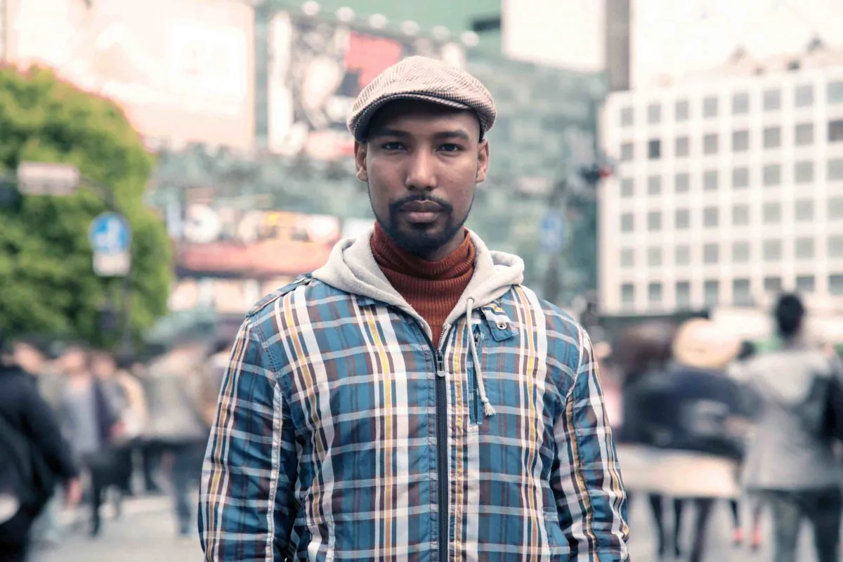 David, half Ghana, half Japanese (Courtesy hafufilm team)
