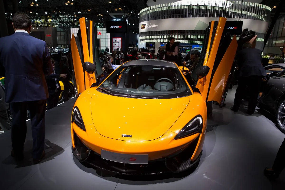 The 2016 McLaren 570S at the New York National Auto Show. (Larry Dye/Epoch Times)
