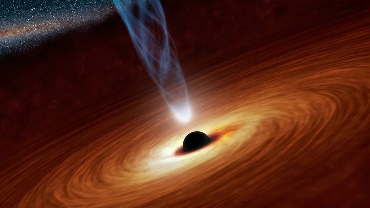 This artist's concept illustrates a supermassive black hole with millions to billions times the mass of our sun. New evidence suggests that the energy emited by black holes do provide answers to what lay inside them, after all.